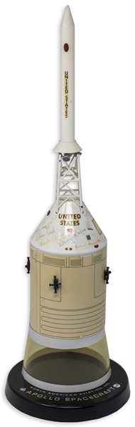 Apollo Spacecraft Model Signed by 22 Astronauts, Including 9 Moonwalkers & 3 From Project Mercury -- Signatures Include Neil Armstrong, Buzz Aldrin, Alan Shepard & 19 More -- With Steve Zarelli COA